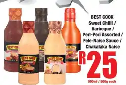 Boxer BEST COOK Sweet Chilli / Barbeque / Peri-Peri Assorted / Pele-Naise Sauce / Chakalaka-Naise offer