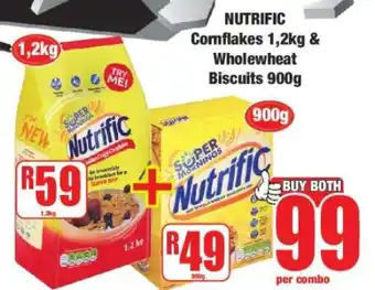 Boxer NUTRIFIC Cornflakes 1.2kg & Wholewheat Biscuits 900g offer