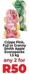 Apple - cripps pink, fuji or granny smith econopacks