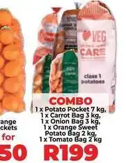Food Lover's Market Potato pocket, carrot bag, onion bag, orange sweet potato bag, tomato bag offer