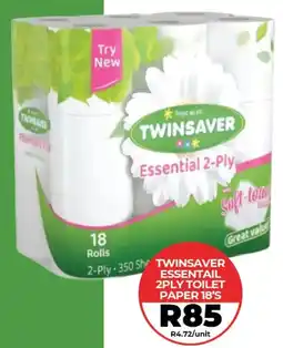 1UP Twinsaper essential 2ply toilet paper offer