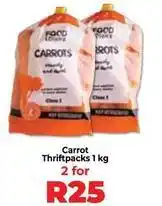 Food Lover's Market Carrot thriftpacks offer