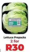 Food Lover's Market Lettuce prepacks offer
