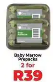 Food Lover's Market Baby marrow prepacks offer