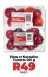 Food Lover's Market Plum or nectarine punnet offer