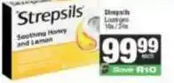 SuperSpar Strepsils - soothing honey and lemon offer