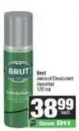 SuperSpar Brut - aerosol deodorant offer