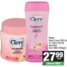 SuperSpar Clere - body cream offer