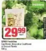 SuperSpar Spar - cauliflower, broccoli or cauliflowers & broccoli florets offer