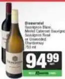 SuperSpar Diemersdal - sauvignon blanc, merlot cabernet sauvignon, sauvignon blanc or unwooded chardonnay offer
