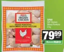 SuperSpar Spar - frozen chicken mixed portions with brine based mixture offer