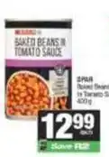 SuperSpar Spar - baked beans in tomato sauce offer