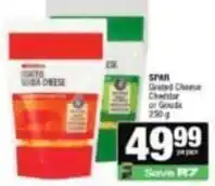 Spar Spar - grated cheese cheddar or gouda offer