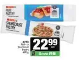 Spar Spar - puff or shortcrust pastry offer