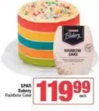 Spar Spar - rainbow cake offer