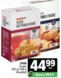 Spar Spar - sliced buttermilk rusks offer