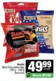 Spar Nestlé - mini chocolates bag offer