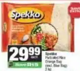 Spar Spekko - parboiled rice orange bag offer