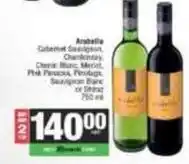 Spar Cabernet sauvignon, chardonnay, chenin blanc, merlot, pinotage, sauvignon blanc or shiraz offer