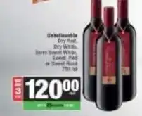 Spar Dry red, dry white, berry sweet wilde, sweet red or sweet rose offer