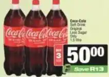 SuperSpar Coca cola - soft drink original less sugar offer