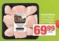 SuperSpar Farmer brown - fresh chicken 4 drumsticks and 4 thighs offer