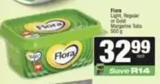 SuperSpar Flora - margarine tubs offer