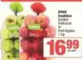 SuperSpar Spar - golden delicious or red apples offer