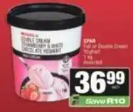 SuperSpar Spar - full or double cream yoghurt offer