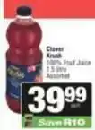 SuperSpar Clover - 100% fruit juice offer