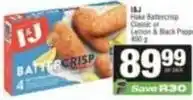 SuperSpar I&j - hake battercrisp classic or lemon & black pepper offer