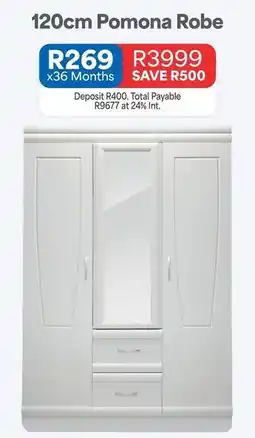 OK Furniture Total - 120cm pomona robe offer