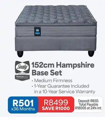 Sealy - 152cm hampshire base set