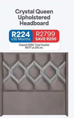 OK Furniture Total - crystal queen upholstered headboard offer