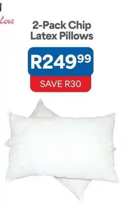 OK Furniture 2-pack chip latex pillows offer