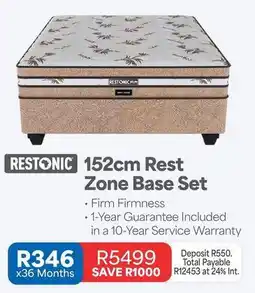 OK Furniture Restonic - 152cm rest zone base set offer