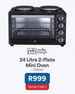 OK Furniture Muller shoupt - 24 litre 2-plate mini oven offer