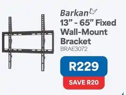 OK Furniture 13 - 65 fixed wall-mount bracket brae3072 offer