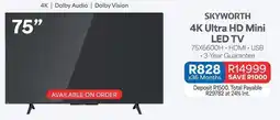 OK Furniture Skyworth - 4k ultra hd mini led tv offer