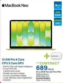 Incredible Connection MacBook Neo offer