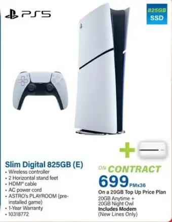 PS5 Slim Digital 825GB (E)