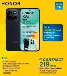 Incredible Connection HONOR X6c offer