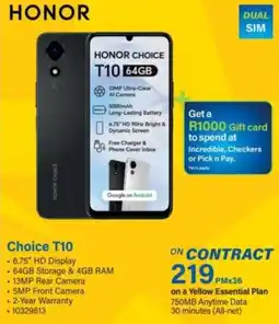 Incredible Connection HONOR CHOICE T10 64GB offer