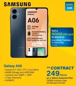 Incredible Connection SAMSUNG Galaxy A06 offer