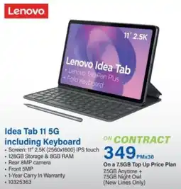 Incredible Connection Lenovo Idea Tab 11 5G offer