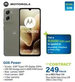 Incredible Connection motorola moto g06 offer