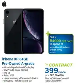 Incredible Connection iPhone XR 64GB offer