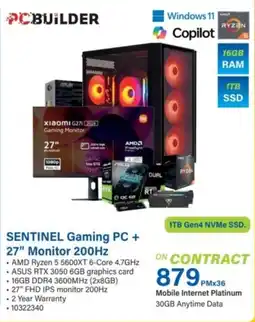 Incredible Connection SENTINEL Gaming PC + 27" Monitor 200Hz offer