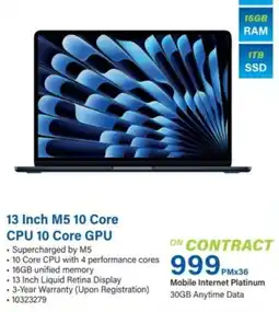 Incredible Connection 13 Inch M5 10 Core offer