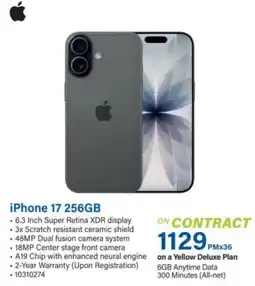 Incredible Connection iPhone 17 256GB offer